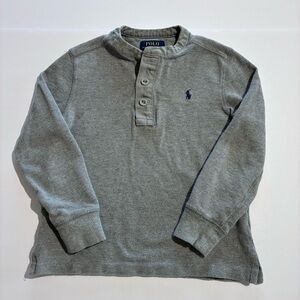 Polo Ralph Lauren Henley Shirt Boys Size Small Grey